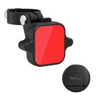 MiLi Smart Bicycle Taillight Airtag locator GPS Tracker Device Mountain Bike High Brightness Night Riding Warning Light juoda