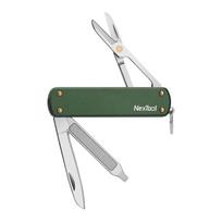 NexTool mini kišeninis peilis NE0143 4-in-1 žalias