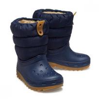 Crocs Classic Neo Puff Kids Boots 207684 4pq J2(210) black