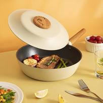 SANHO 28cm Detachable Handle Non-Stick Wok & Frying Pan