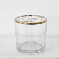 Flower Vase for Floral Arrangements, Terrarium er, Spring Garden Wedding Party Table Decor Irregular Lid 12cm beige