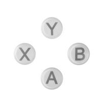 Game Controller A B X Y Button Accessories for Gulikit Handle KingKong 2 Pro NS08 NS09 Game Controller Replace Keycaps balta