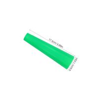 10Pcs Conical Plastic Bobbin Smooth Yarn Spooling Tube Wear Resistant for Industrial Weaving Efficient Thread Management Tool žalia