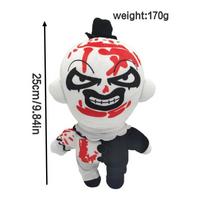 25cm TERRIFIER 3 Plush Clown Plush Toy Scary Stuffed Animal Plush Children Halloween Gifts Fans Collection or Decorate the Room juoda