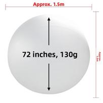 Large 72 Inch 130 Gram White Blowable Outdoor Balloon Meteorological Balloon for Large Events And Celebrations Pure Color Lat...