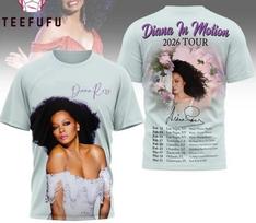 Diana In Motion 2026 Tour Graphic Music 3D T-Shirt PP2902 S