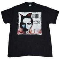VTG Marilyn Manson Against All Gods Tour 90s Band Antichrist XL REPRINT Unisex T-Shirt L