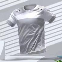 Men's T-Shirt Gym Quick-Drying Running Outdoor Sports T-Shirts 3D Printed Breathability Running Short Sleeve Tees Men Sports Clothing Tops S
