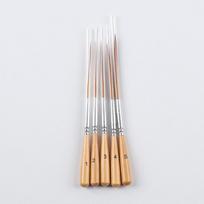 5Pcs Long Line Brush Set Fine Tipped Watercolor And Acrylic Paint Brush Suitable For Filling Corners Contour Drawing