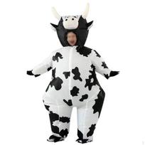 Pripučiama karvės kostiumas, pilnas kostiumas suaugusiems, paaugliams, Helovynui, Cosplay, scenai white