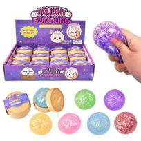 Glitter Mochi Squishy: Realistic Steamer Bun Stress Reliever Sensory Fidget For Anxiety Relief Silent Office Focus Tool