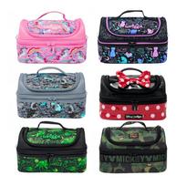 Smiggle vaikiškas pietų krepšys su termoizoliacija, šaltkrepšis mokyklai, lauko iškylai, nerūdijančio plieno pamušalas Black constellation cat portable meal bag
