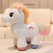 25/30CM Kawaii Vaivorykštės Sparnų Vienaragio Pliušinis Žaislas Miela Vaivorykštės Arkliuko Pagalvė Įdaryta Minkšta Gyvūno Lėlė Vienaragio Žaislas Gimtadienio Dovanai 25cm