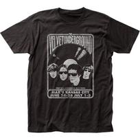 Velvet Underground Velvet Vinilas Vyriški marškinėliai Rokenrolas Klasikiniai marškinėliai Nauji Juodi 2XL