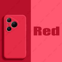 Case For Huawei Pura 80 Ultra For Huawei Pura 80 Pro Liquid Silicone Cover TPU Shockproof Protective Phone Case For Pura80 Ultra Huawei Pura 80 Pro raudona