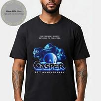 Casper Movie The Friendly Ghost-Celebrat<wbr/>e 30th Anniversary Unisex T-Shirt/Poster XL black