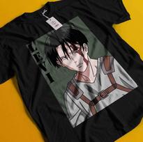 Attack On Titan Marškinėliai Levi Marškinėliai Mikasa AOT Eren Anime Manga Grafinis Unisex Marškinėlis 3XL gray