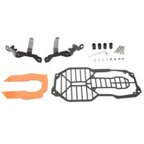 Headlight Guard Grille Cover Protection with Acrylic Lamp Patch Fit for R1200GS R125Orange oranžinė