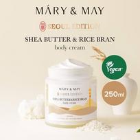 Shea Butter & Rice Bran Body Cream 250ml / 8.45 fl.oz. white