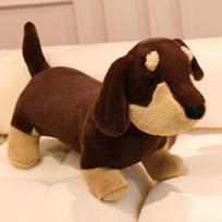 Non-Toxic Long Sausage Dog Body Pillow Large Dachshund Stuffed Doll Toy Cute Dog Decorative Throw Pillow Sleeping Back Cushion Sofa Decor 70cm beige