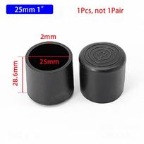 1Pcs Floor Protectors Pads Round Tube Plug Table Bottom Cover Tubing End Covers Chair Leg Caps 25mm