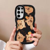 Case for Samsung Galaxy S23 Plus S22 Ultra S25 A26 S20 FE A25 S21 S24 Soft Phone Cover A35 A24 A55 A36 A54 A34 Capybara Cute Galaxy S23+ white