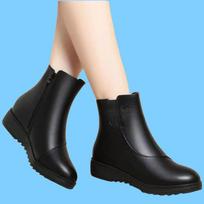 Fashion versatile short tube flat-bottomed short boots 2025 autumn and winter new thick-soled velvet thickened warm snow boots mother shoes 35