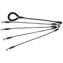 4-Dog Tangle-Free Leash – Detachable Independent Lines with Comfort Grip, Heavy-Duty Nylon for Multi-Dog Walks juoda