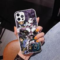 Anime JoJo Killer Queen Phnoe Case for Iphone 17 Air 16 16E 11 12 13 Mini 14 Plus 15 Pro Max 7 8 + SE 2020 Phone Cover Coque 17 iPhone 15 Pro Max white
