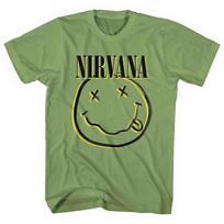 Nirvana Inverse Happy Face T-Shirt Green New Unisex T-Shirt XXXL