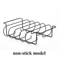 1pc Non-Stick Ribs Grill with Holder for 4 Ribs Steak Lamb Chops Outdoor BBQ Grilling Tools Camping Picnic Barbecue Accessories juoda