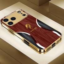 Dragon wood grain pattern Phone Case Electroplated Glass PhoneCase for iPhone 17161514131211 Max Pro Plus TPU Hard shell iPhone 11 Pro Max