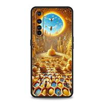 Honeybee Flower Pattern Soft TPU For Realme 13 12 11 10 9 Pro Plus GT3 GT2 C21 C25 C35 C53 C55 C67 Pro 5G Phone Case Cover Capas for realme c21