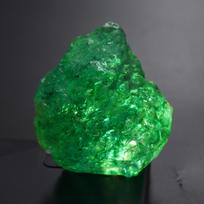 Natural Earth Mined Emerald Green Huge Rough 449.85 Ct Loose Gemstone CERTIFIED 56 mm Approx žalia