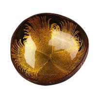 Coconut Shell Bowl Eco-friendly Spray Paint Coconut Shell Candy Container for Household beige