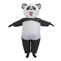 Panda Inflatable Costume - Black Shoulders, Halloween & Stage Performance Outfit One Size white