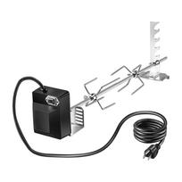 Universally Rotisserie Set Suitable for Gas Electric Grills Includes Spit Rod Forks Brackets for Perfect Roasts 1