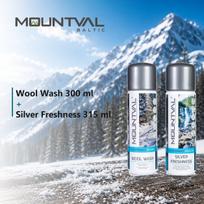 Priežiūros komplektas merino ir termo drabužiams Mountval, 300 ir 315 ml