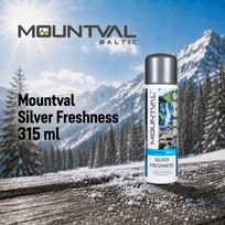 Kvapų gaiviklis skalavimui Mountval Silver Freshness, 315 ml