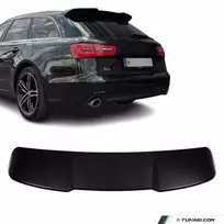 RS išvaizdos Spoileris ant Bagažinės dangčio skirtas Audi A6 C7 Avant (11-18), juodas blizgus