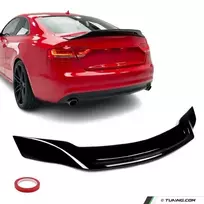 R-style Spoileris ant Bagažinės Dangčio skirtas Audi A5 B8 Coupe (07-16), juodas blizgus