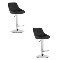 Baro kėdės KAST, reguliuojamo aukščio, juodos, 85–105 cm, 2 vnt.