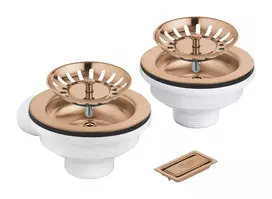 Grohe priedas - kriauklės sifono tvirtinimo detalė, Warm Sunset šlifuotas 40997DL0