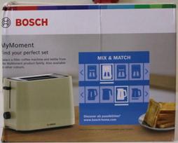 SALE OUT. Bosch TAT3M127 MyMoment Compact toaster, 950 W, 2 slots, Beige | SALE OUT. Compact Toaster | TAT3M127 MyMoment | Number of slots 2 | Housing material Plastic | Beige | DAMAGED PACKAGING AND ITEM BODY (EDGE) TAT3M127SO | 2000001433430
