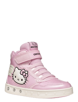 GEOX - J Skylin Girl C - Aukštakulniai sportbačiai - Rožinė