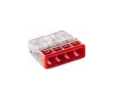 WAGO 2273-204 - Jungiamosios dėžutės terminalas COMPACT 4x2,5 450V raudonas