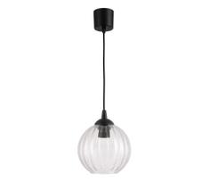 BRILAGI - LED pakabinamas šviestuvas ant laido RETRO GLASS 1xE27/60W/230V Ø 18 cm juoda/skaidri