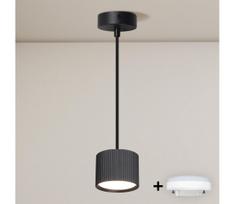 Brilagi - LED RGB reguliuojamas pakabinamas šviestuvas ant laido STRIPY 1xGX53/14W/230V Wi-Fi Tuya juodas