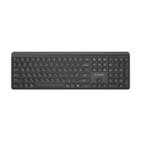 Gembird KB-WPS-03-CYRL Dual-mode pro-business slim wireless keyboard, 2.4G+BT, RU layout