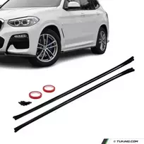 MX Poslenksčiai - apdailos po slenksčiais, komplektas skirtas BMW X3 G01 (18-25), juodi blizgūs